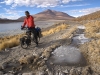 Een klein paadje langs Lago Colorado